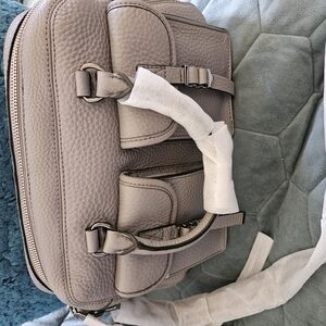 Men's Gray Leather Bag